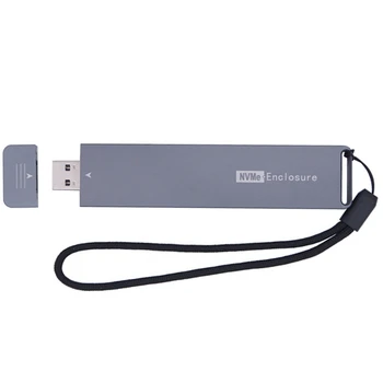 M2 SSD Case NVME Enclosure M.2 К SSD-адаптеру USB TYPE-A 3.1 Для NVME PCIE M Key SSD Disk Drive Box