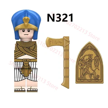 N321 N313 N316 Древнеегипетская Придворная Стража Воины Нубийских Племен Строительные Блоки Коллекция Фигурки Игрушки Для Детей