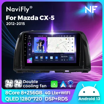 NaviFlyI NF Новый Автомобильный Системный Мультимедийный Плеер с Сенсорным Экраном 2K Для Mazda CX5 CX-5 CX 5 2012-2015 Carplay Auto 4G full Netcom