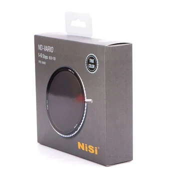 Nisi True Color ND-VARIO Pro Nano с регулируемым ND-фильтром 1-5 ступеней 40.5 43 46 49 52 58 67 72 77 82 86 95 фильтры для объектива камеры 105 мм
