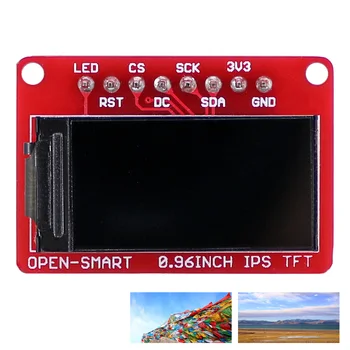 OPEN-SMART 3,3 В IPS TFT 0,96-дюймовый ЖК-дисплей 160x80 Модуль разделительной платы, совместимый с Arduino