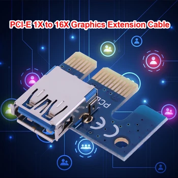 PCI E 1X адаптер PCIe X1 к USB 3.0 адаптеру для майнинга криптовалюты PCIe Riser