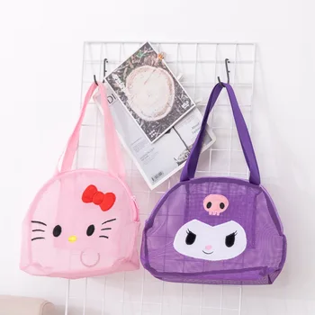 Sanrio Hello Kitty сумка мультяшная сумка для стирки сумка для хранения полая косметичка для плавания фитнес-сумка через плечо сумка