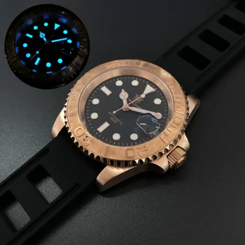 STEELDIVE мужские наручные часы для дайвинга, мужские автоматические часы бронзовые мужские наручные часы 200 м водонепроницаемые спортивные швейцарские светящиеся часы