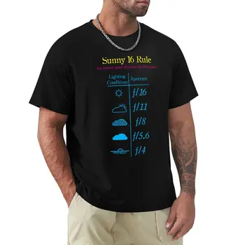 Sunny 16 Rule - Специальное издание футболки С коротким рукавом для тяжеловесов, эстетическая одежда, дизайнерская футболка для мужчин