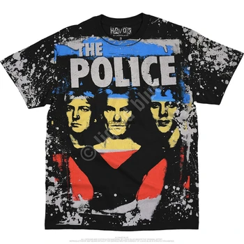THE POLICE-SYNCHRONiCITY HAVOK-ЧЕРНАЯ футболка S-M-L-XL-2X StingCopeland