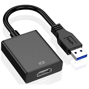 USB 3,0/2,0 1080P Видео Графический Кабель Конвертер со Звуком для Портативных ПК Проектор HDTV для Windows XP 7/8/8.1/10