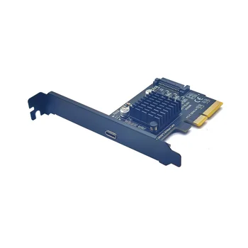 USB 3,2 Карта расширения PCI Express PCI-E 4X для USB3.2 Gen2 X2 Type-C с чипом Asmedia ASM3242 на базе SATA 20 Гбит/с