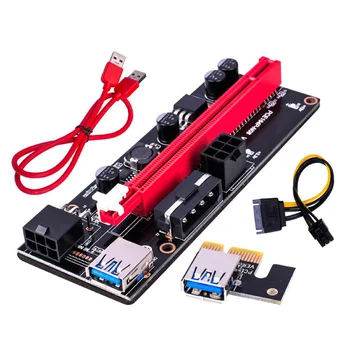 Ver009S PCI-e Riser Ver 009S PCI Express от 1X до 16X адаптер USB 3.0 Кабель для передачи данных
