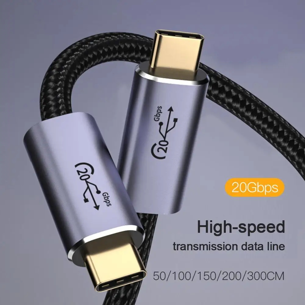 20 Гбит /с, 8 К, 60 Гц, кабель для планшета Type-C USB3.2, кабель для высокоскоростной передачи данных PD 100 Вт Изображение 0