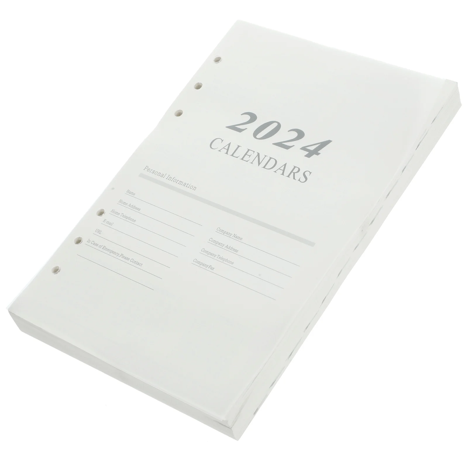 2024 Английский Планировщик Заправляет Календарные вставки 2023 Года Бумага для пополнения Ежемесячного Планировщика формата А5 Изображение 0
