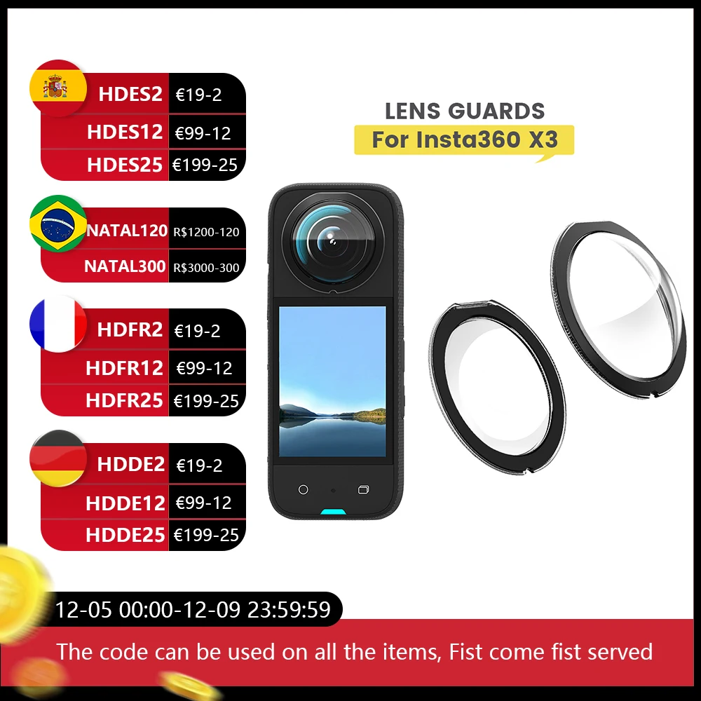 2шт aMagisn X3 Sticky Lens Guards Протектор для Insta360 X3 Защитная Крышка От царапин Для Insta 360 ONE X 3 Аксессуары Изображение 0