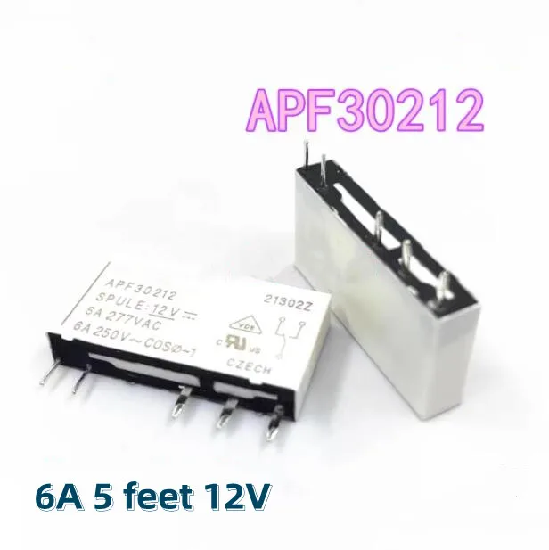 APF30212 ультратонкое реле 12V 6A 5 pin Изображение 0