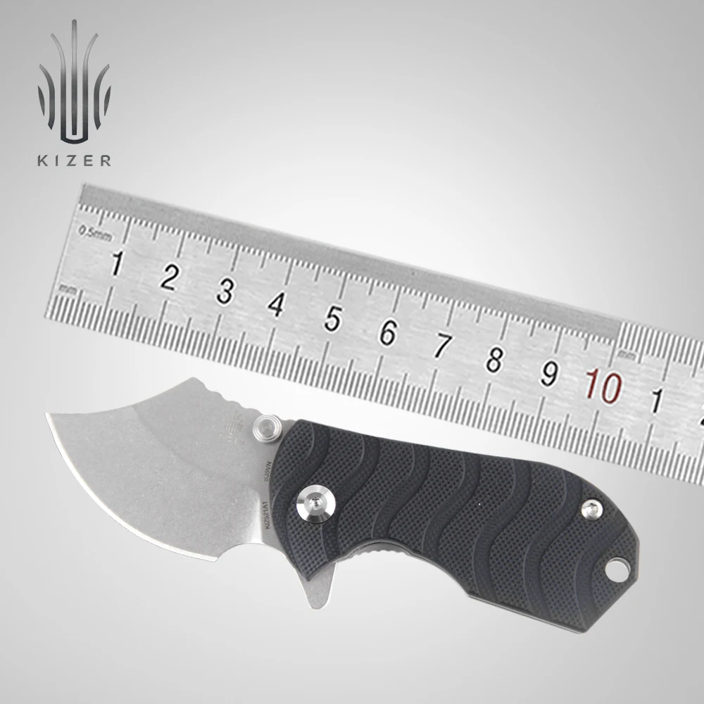 Kizer Small EDC Knife С Откидным Хвостовиком Ki2521A1 Мини-Карманный Нож Из Титана + Ручка G10 S35VN Со Стальным лезвием Складной Нож Изображение 0
