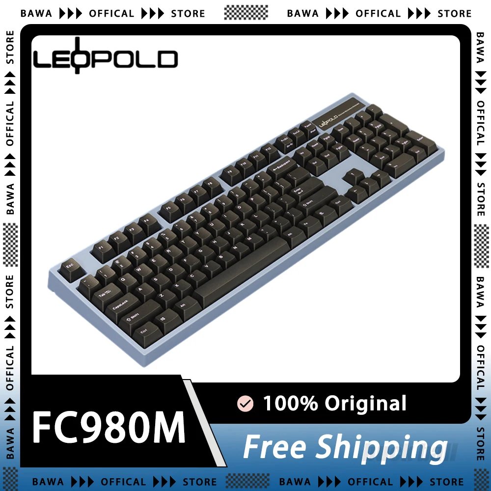 LEOPOLD FC980M Gaming Клавиатура Настройка PBT Keycap Механическая Клавиатура 104 Клавиши LED Аксессуары Для ПК Геймеров Эргономика Win Office Изображение 0