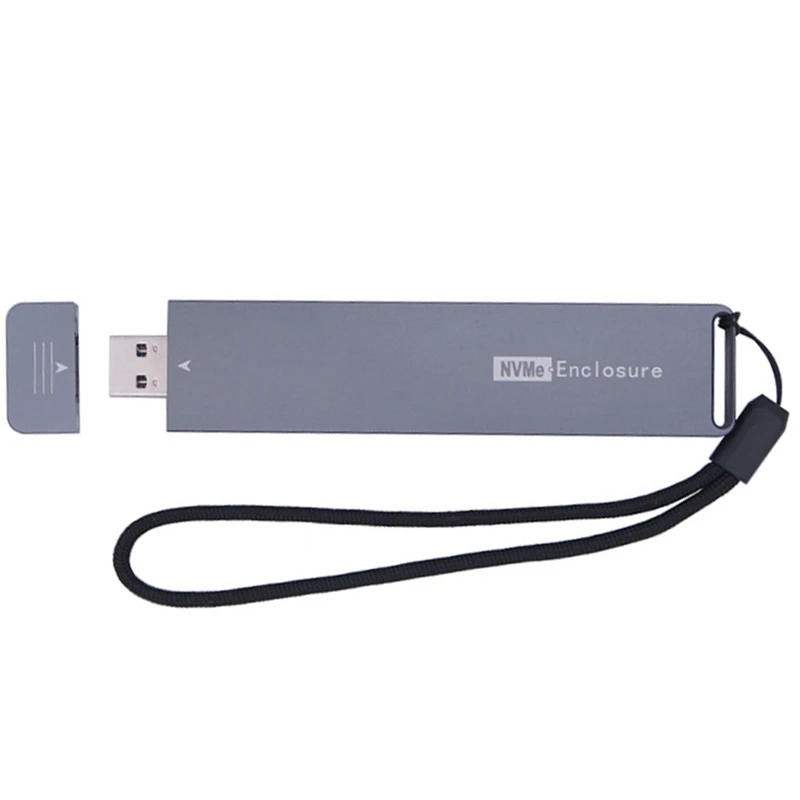 M2 SSD Case NVME Enclosure M.2 К SSD-адаптеру USB TYPE-A 3.1 Для NVME PCIE M Key SSD Disk Drive Box Изображение 0