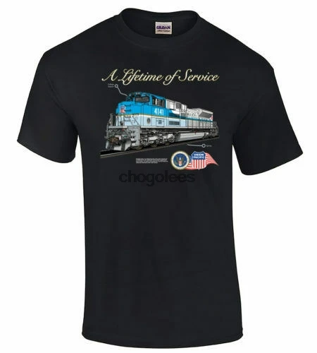 Union Pacific # 4141 Памятная футболка с поездом Джорджа Буша [4141] Изображение 0