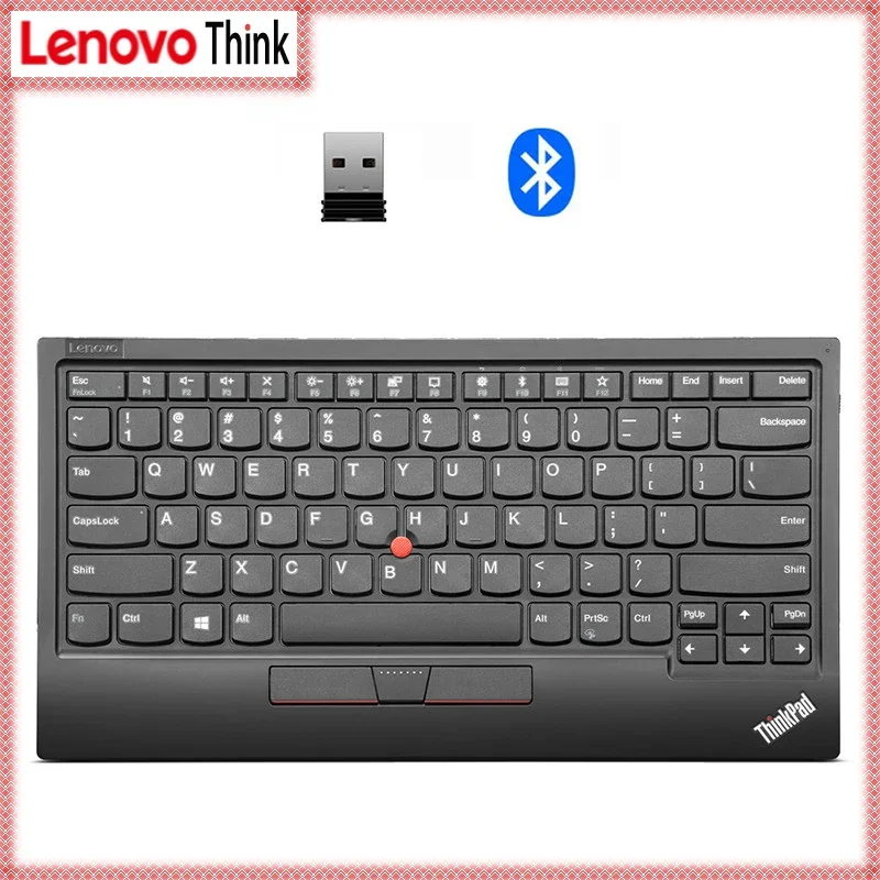 USB-флешка Lenovo ThinkPad Little Red Dot Беспроводная Bluetooth двухрежимная клавиатура 4Y40X49493 для компьютера, мобильного телефона, планшета. Изображение 0
