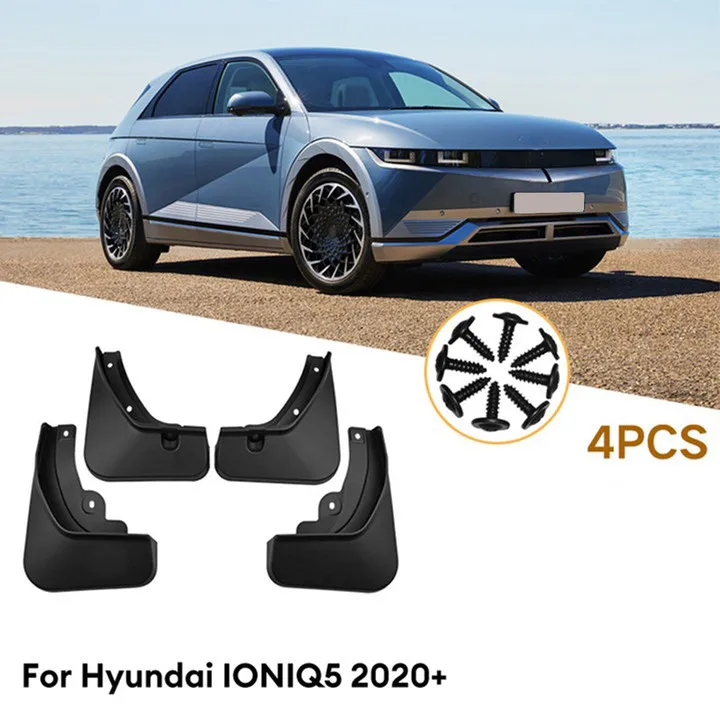Автомобильные Брызговики Автомобильные Брызговики 4шт Черный Для Hyundai Ioniq 5 2020 + Пластиковая Защита Автоаксессуаров Изображение 0
