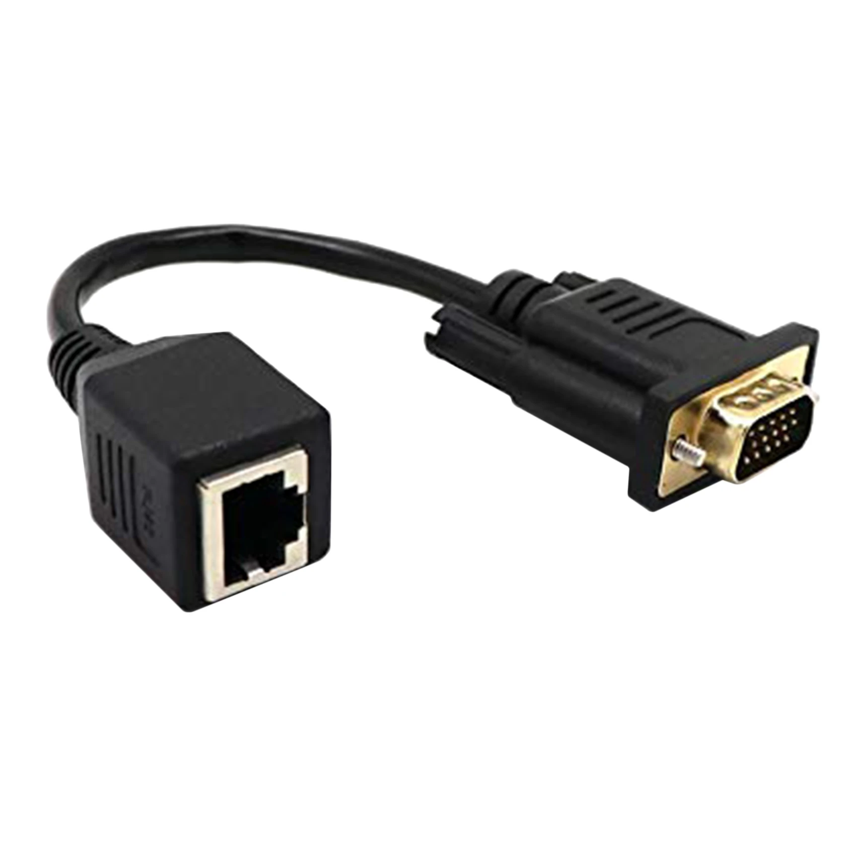 Адаптер VGA к RJ45 Сетевой кабель к разъему сетевого кабеля VGA Монитор к Разъему сетевого кабеля Удлинитель VGA Изображение 0