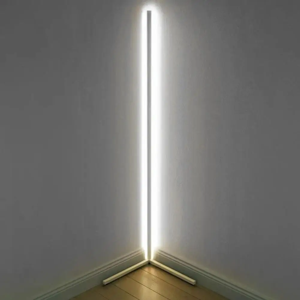 Атмосферные светильники, современная светодиодная угловая лампа, напольный светильник для спальни, гостиной Изображение 0