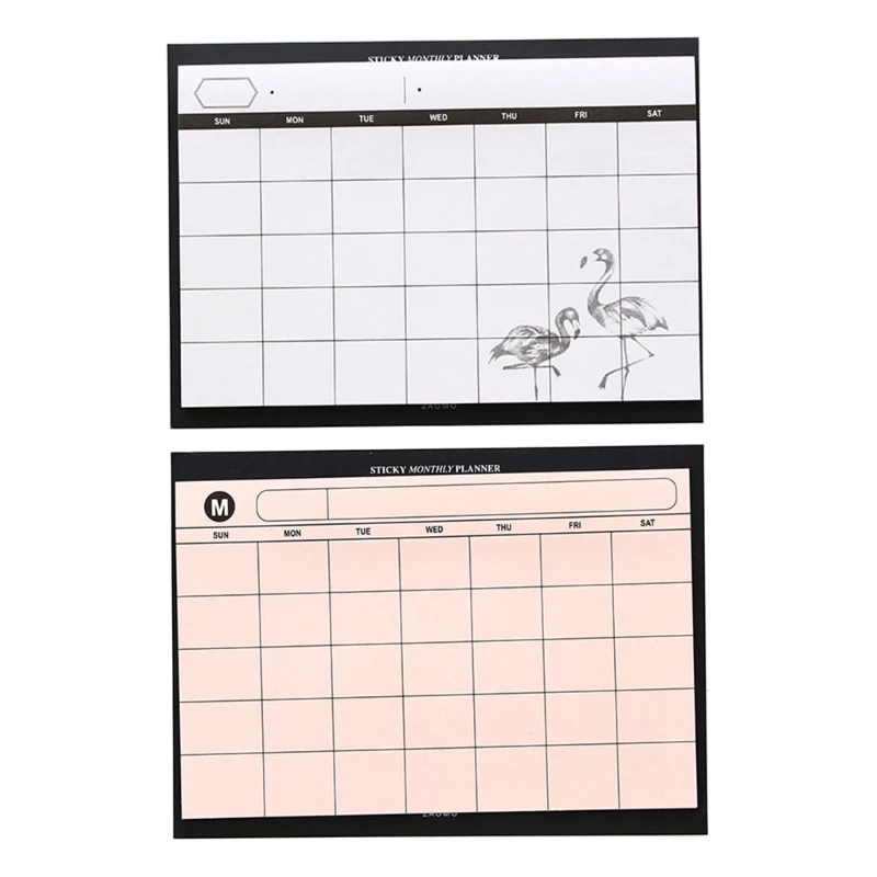 Блокнот для ежемесячного планирования, недатированный календарь Настольные Блокноты Модернизированный Блокнот для планирования HXBE Изображение 0