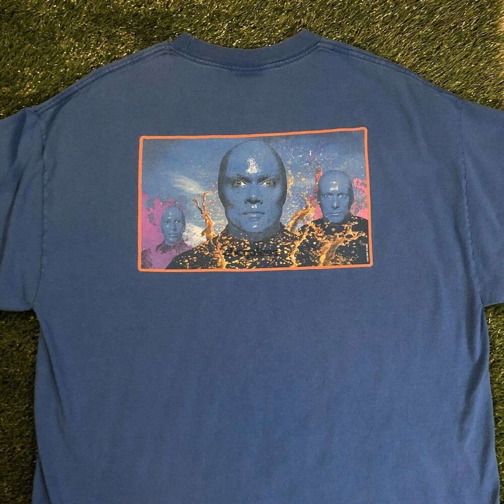 Винтажная Синяя Мужская группа Art Rock Music Band Синяя футболка Размер XL Изображение 0