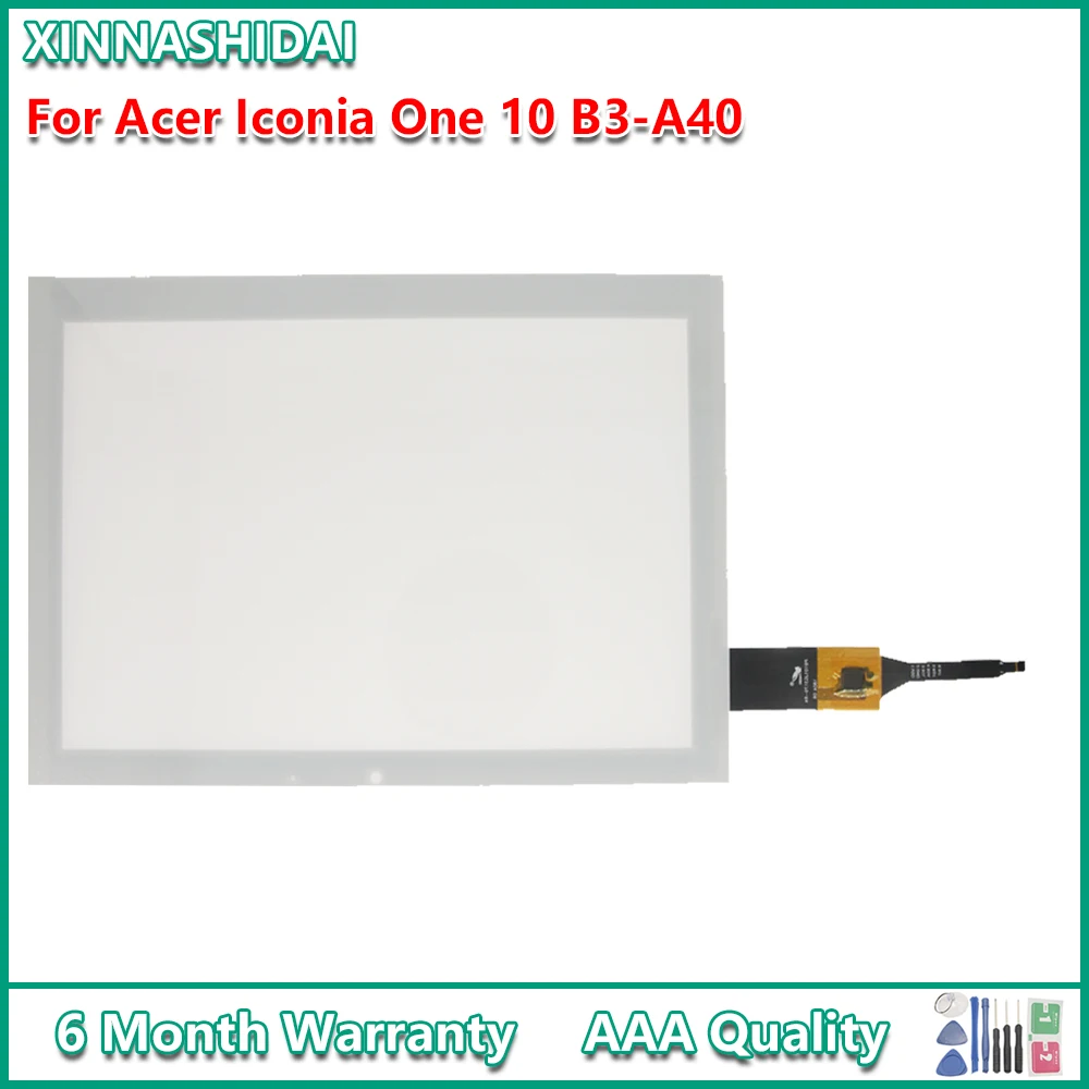 Для Acer Iconia One 10 B3-A40 Сенсорная панель с цифровым преобразователем переднего стекла, замена датчика parst Изображение 0
