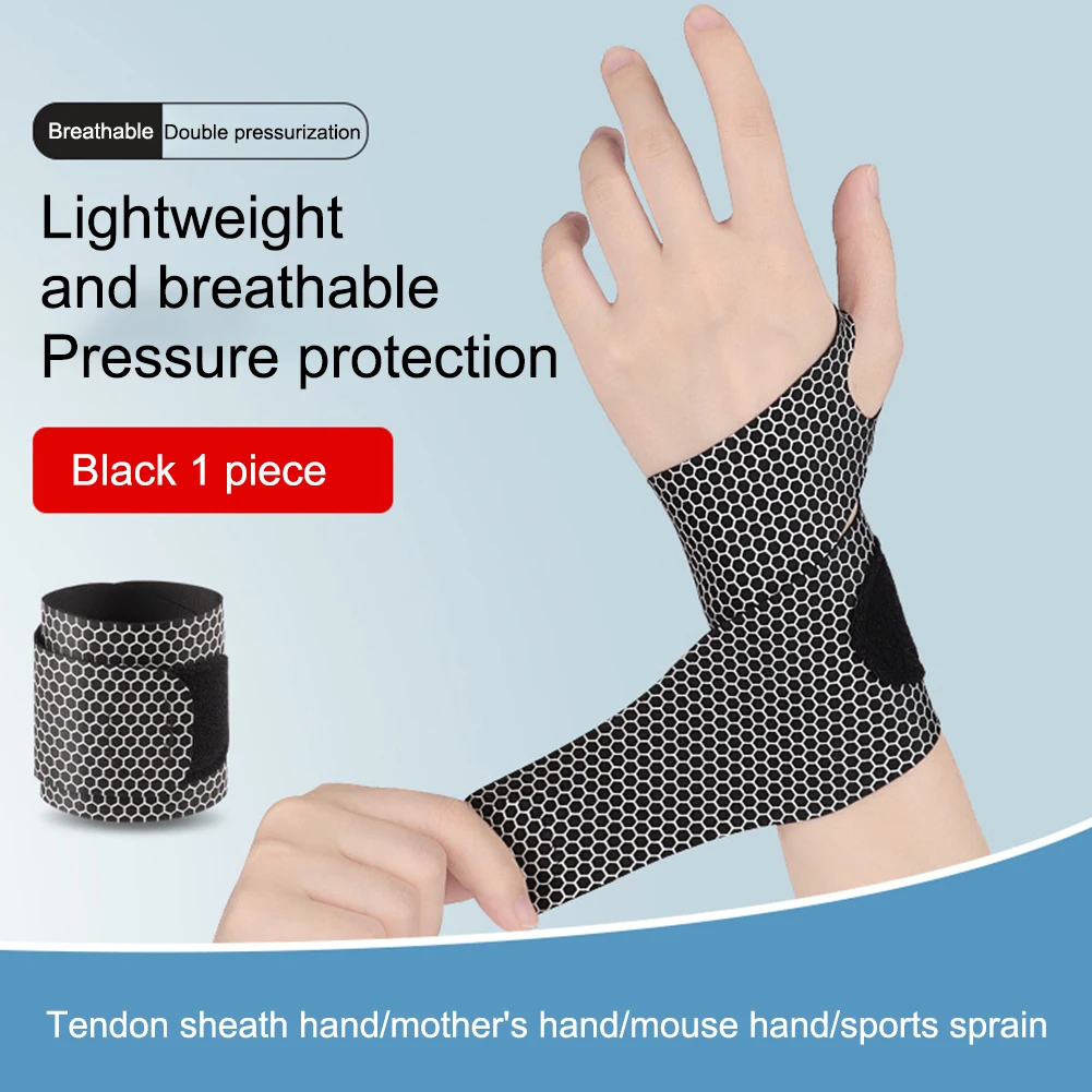 Защита для рук для тренировок унисекс, Дышащие рукава для поддержки запястий, Регулируемая Двойная компрессия при артрите и тендините Изображение 0