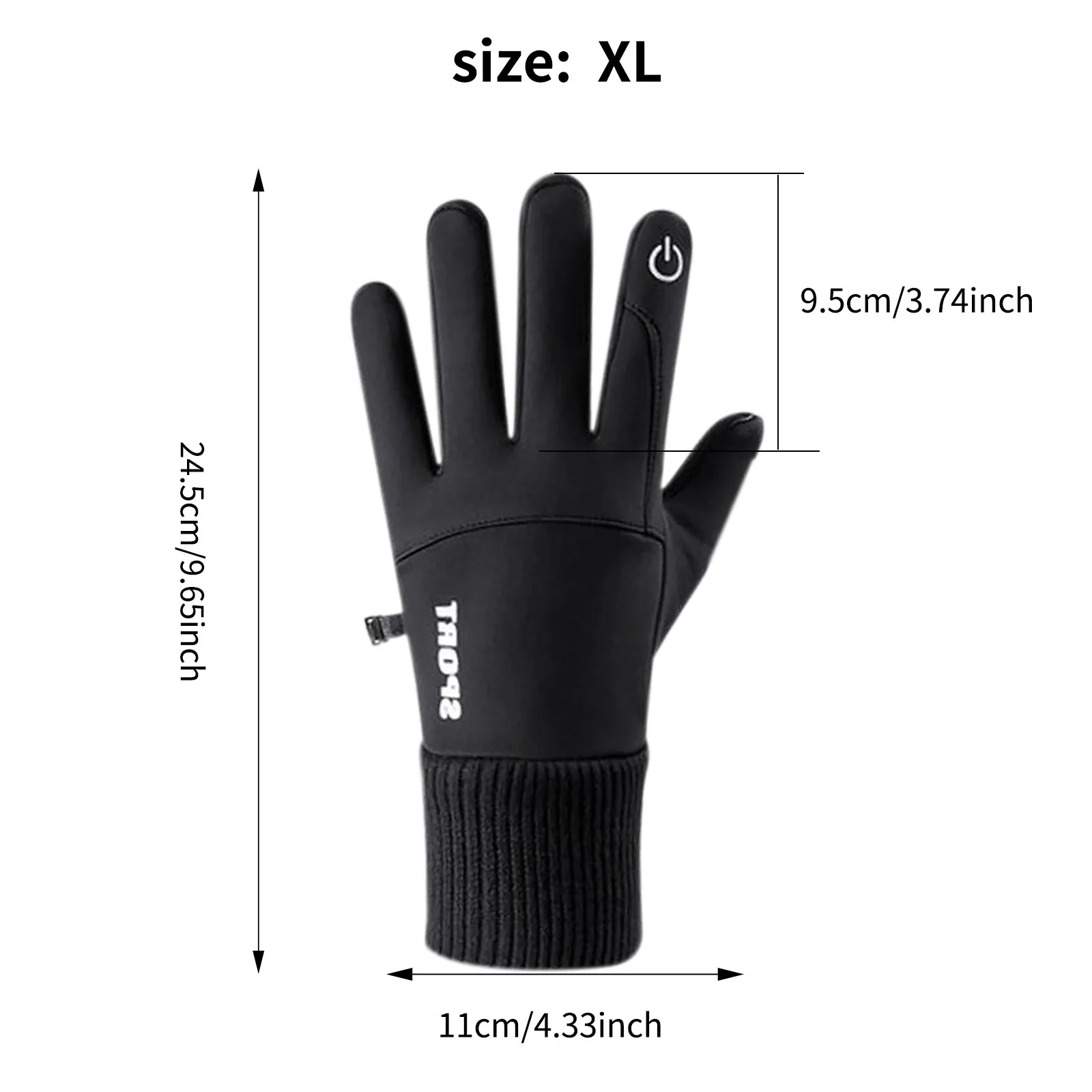 Зимние теплые женские перчатки с сенсорным экраном, зимние перчатки, водонепроницаемые, противоскользящие, для скалолазания, верховой езды, перчатки для вождения с сенсорным экраном Изображение 0