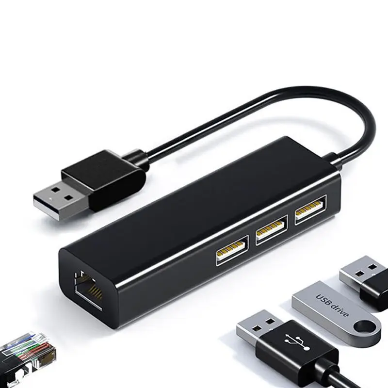 Интерфейс USBType-C USB-КОНЦЕНТРАТОР С Портом USB-Ethernet с Высокой Пропускной способностью Передачи данных 100 Мбит MacBook AirM2 RJ45 USB Сетевой Адаптер Изображение 0