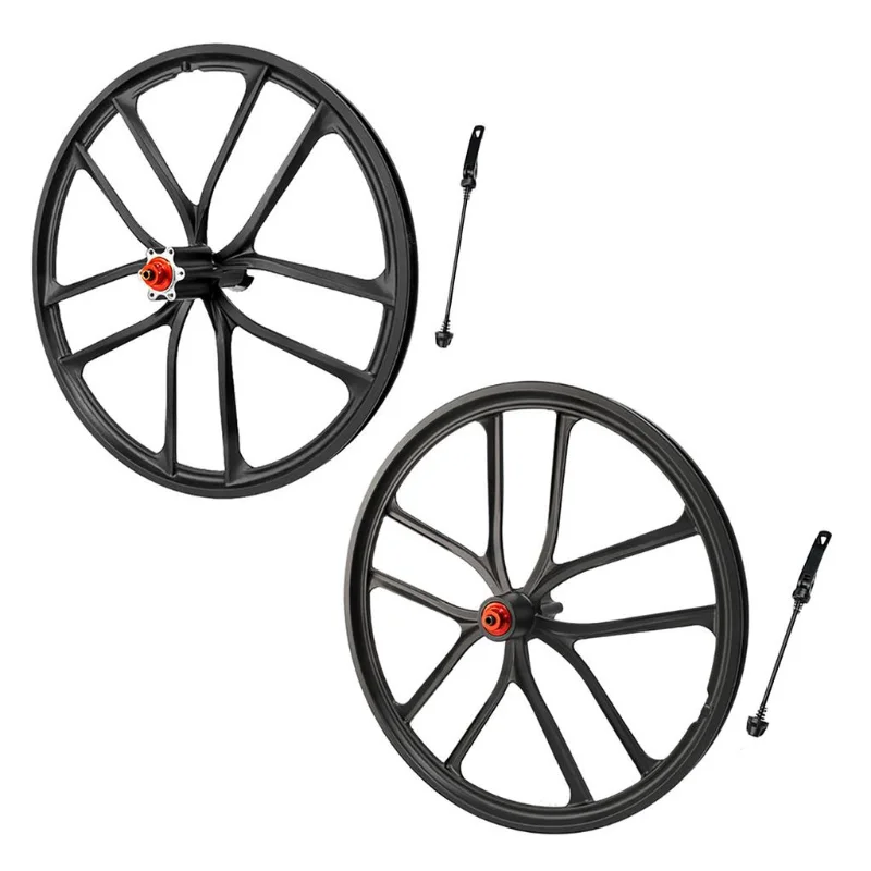Колесная пара Fixie Складной велосипед Колесная пара 20-дюймовых встроенных колес Mountainbily Замена алюминиевой рамы Компоненты велосипеда WRXYH Изображение 0