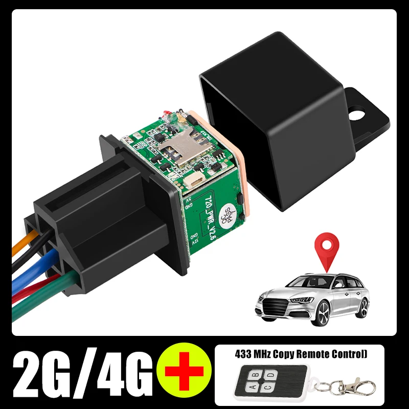 Мини-автомобильный GPS-трекер 2G 4G, устройство отслеживания в реальном времени, анти-потерянный локатор, Дистанционное управление, Противоугонный мониторинг, мультисигнализация. Изображение 0