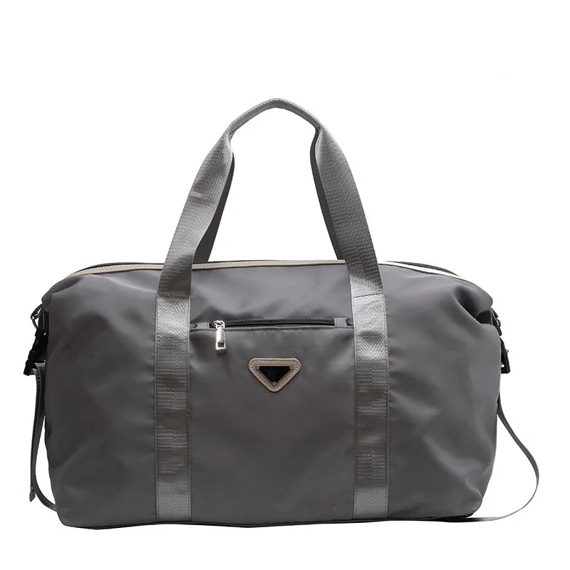 Модная серая женская спортивная сумка для тренажерного зала, сумка для йоги через плечо, легкий Оксфордский рюкзак для хранения багажа, дорожный рюкзак для мужчин Изображение 0