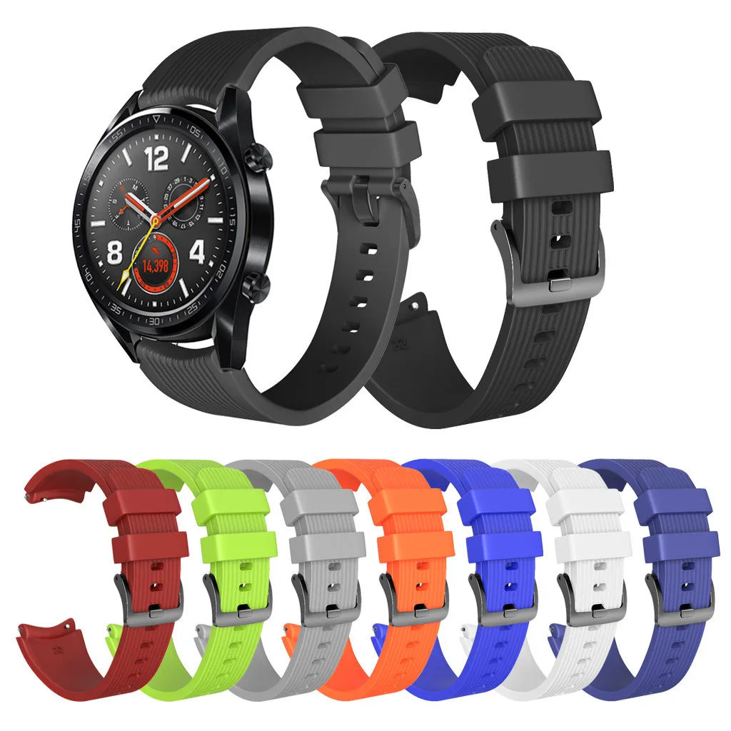 Модный ремешок для часов, подходящий для Huawei Watch Gt, замена силиконового ремешка на запястье, Аксессуары для смарт-браслетов Изображение 0