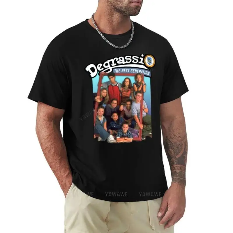 Мужская летняя футболка Degrassi, футболка с аниме-графикой, футболка с коротким рукавом, мужские футболки с коротким рукавом, хлопковая футболка, мужская футболка Изображение 0