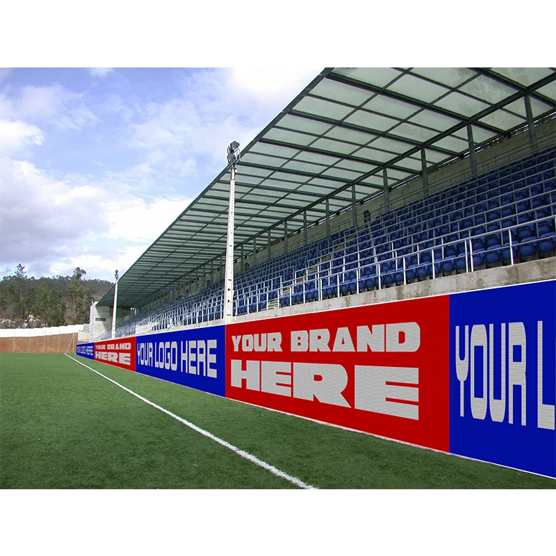 Наружные светодиодные панели P10 по периметру футбольного стадиона 960*960 мм, рекламный экран, светодиодная видеостена Изображение 0