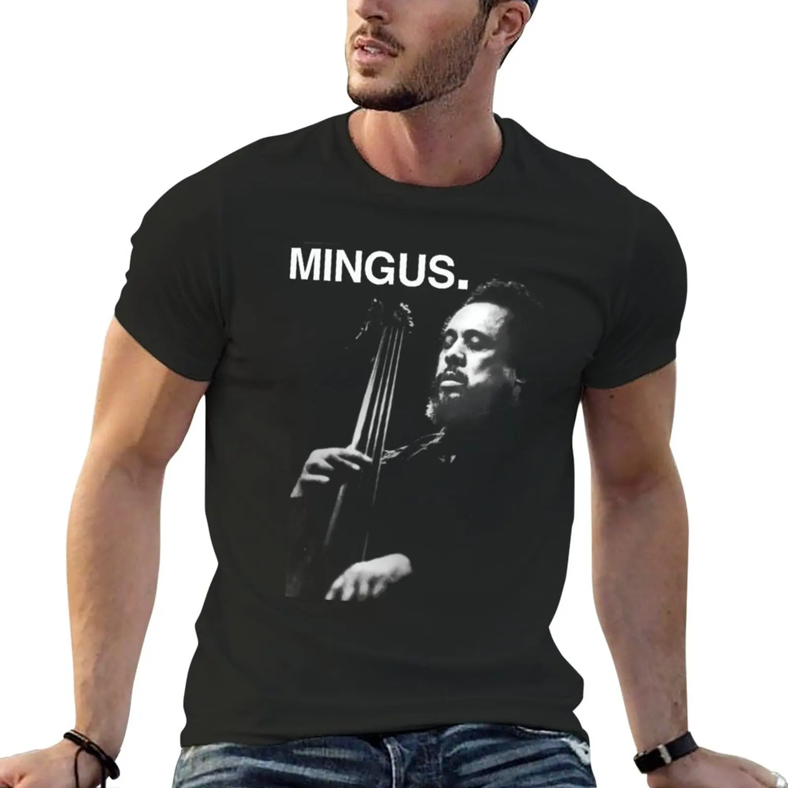 Новая футболка Charles Mingus Essential в корейском стиле, модная рубашка с животным принтом для мальчиков, тренировочные рубашки для мужчин Изображение 0