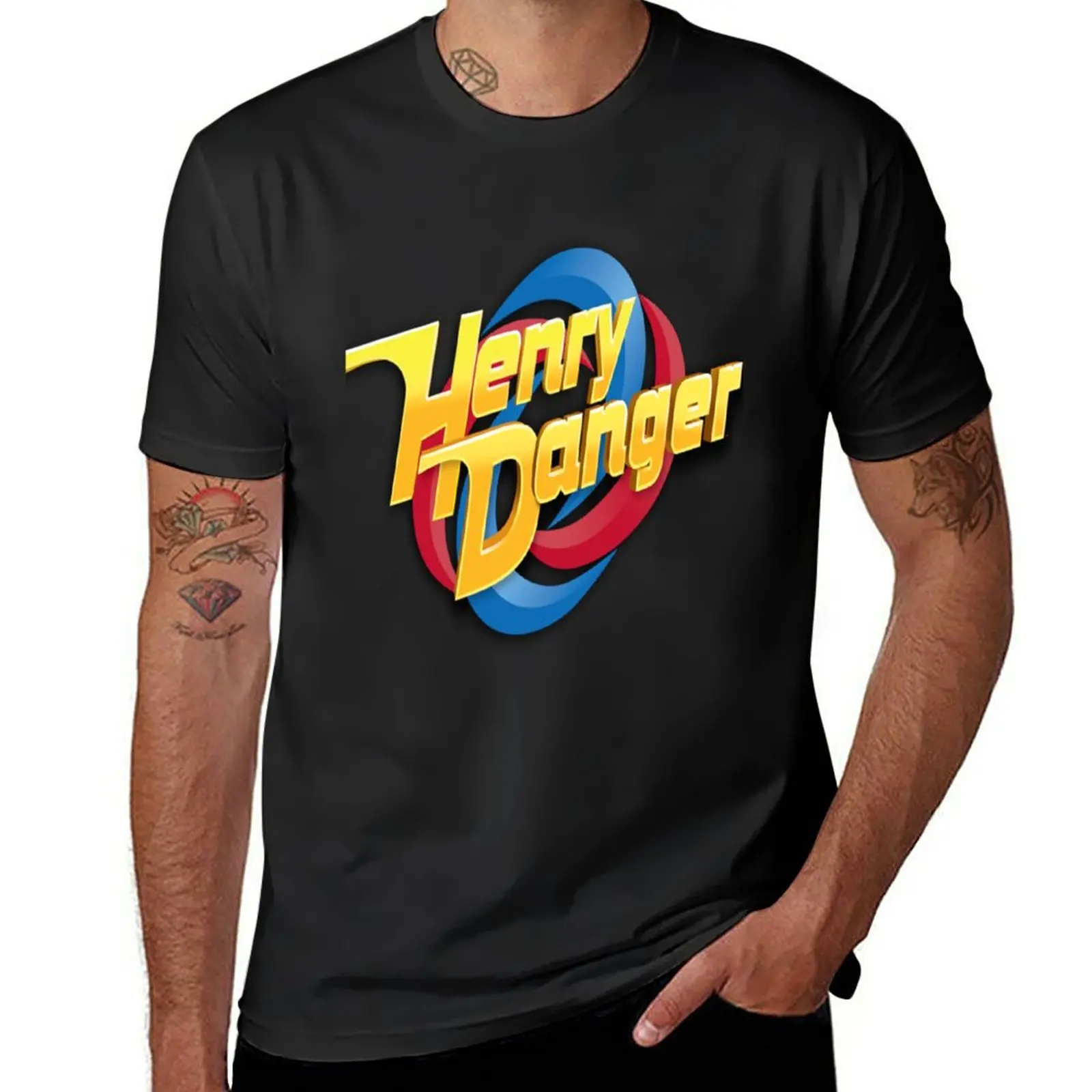Новая футболка Henry Danger, футболки для мальчиков, футболка нового выпуска, спортивные рубашки, мужская одежда Изображение 0