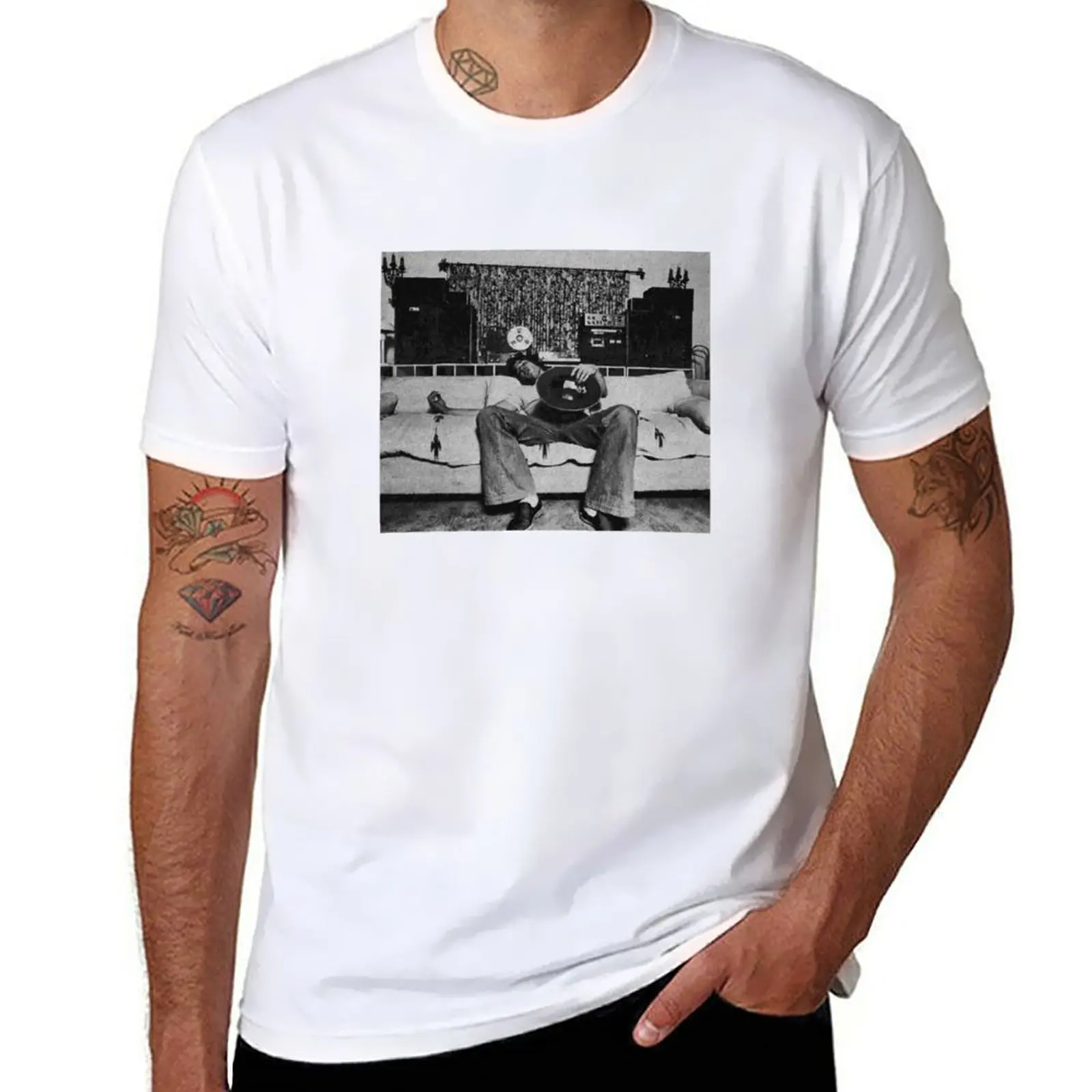 Новая футболка Rick Danko для отдыха, пустые футболки, мужская однотонная футболка, черные футболки, мужские футболки с графическим рисунком. Изображение 0