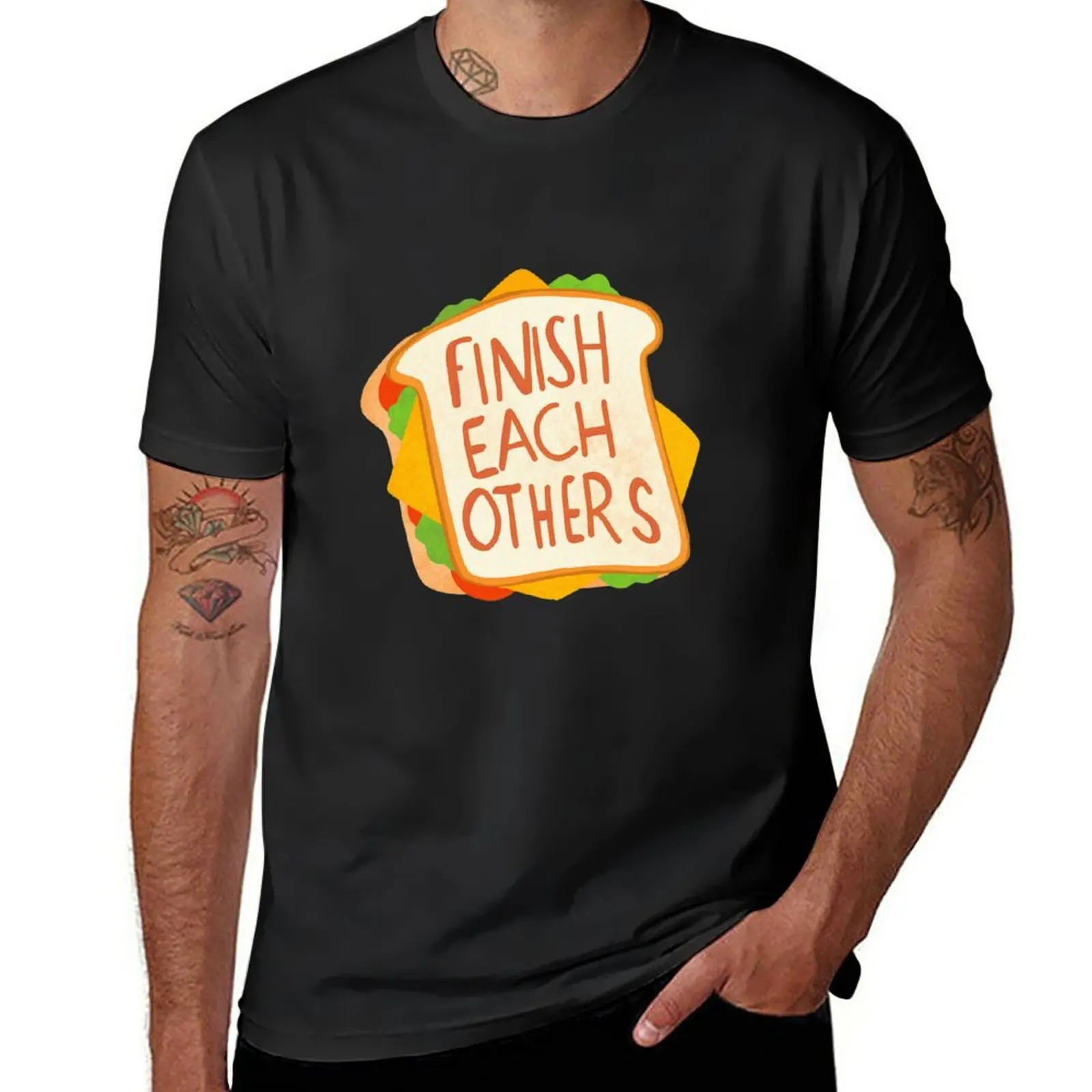 Новая футболка с бутербродами 