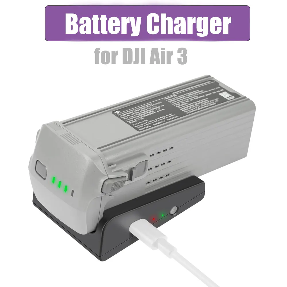Одноканальное Зарядное Устройство Для DJI AIR 3 USB Перезаряжаемый Дрон Быстрая Зарядка Быстрое Зарядное Устройство для DJI Air 3 Аксессуары для Дронов Изображение 0