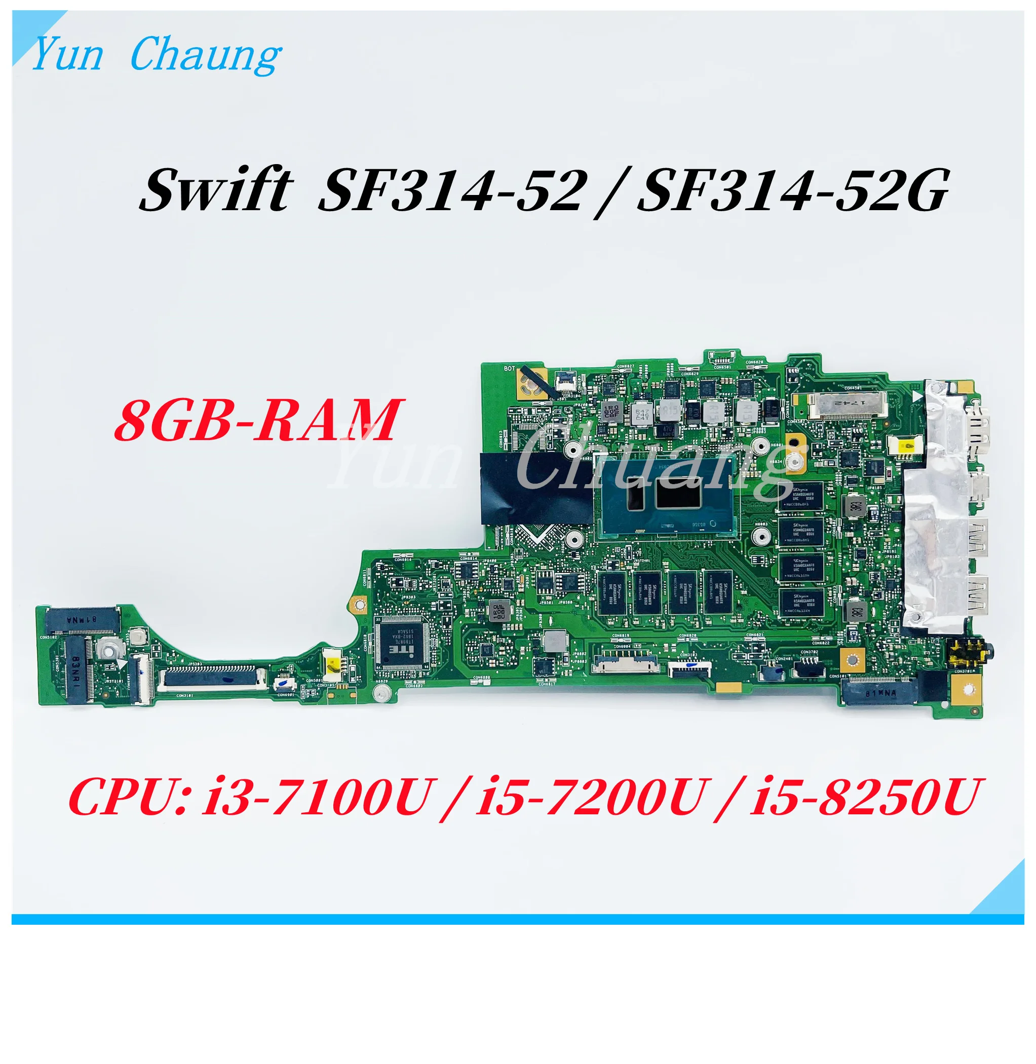 ОСНОВНАЯ ПЛАТА SU4EA Для Acer Swift SF314-52G SF314-52 N17P3 Материнская Плата ноутбука NBGQF11002 С процессором Core i3 i5 4G/8G RAM 100% Работает Изображение 0