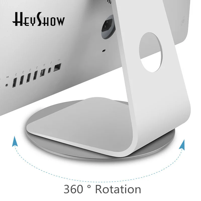 Подставка-док-станция из алюминиевого сплава для Apple, Универсальная Подставка Для диска Монитора компьютера, Нескользящий Ноутбук, Ноутбук, Вращение на 360 градусов Изображение 0
