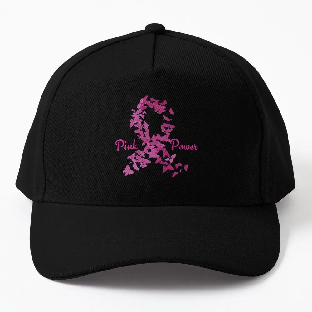 Розовая сила - бейсболка для повышения осведомленности о раке молочной железы, военные тактические кепки, дизайнерская шляпа, женская мужская кепка Изображение 0