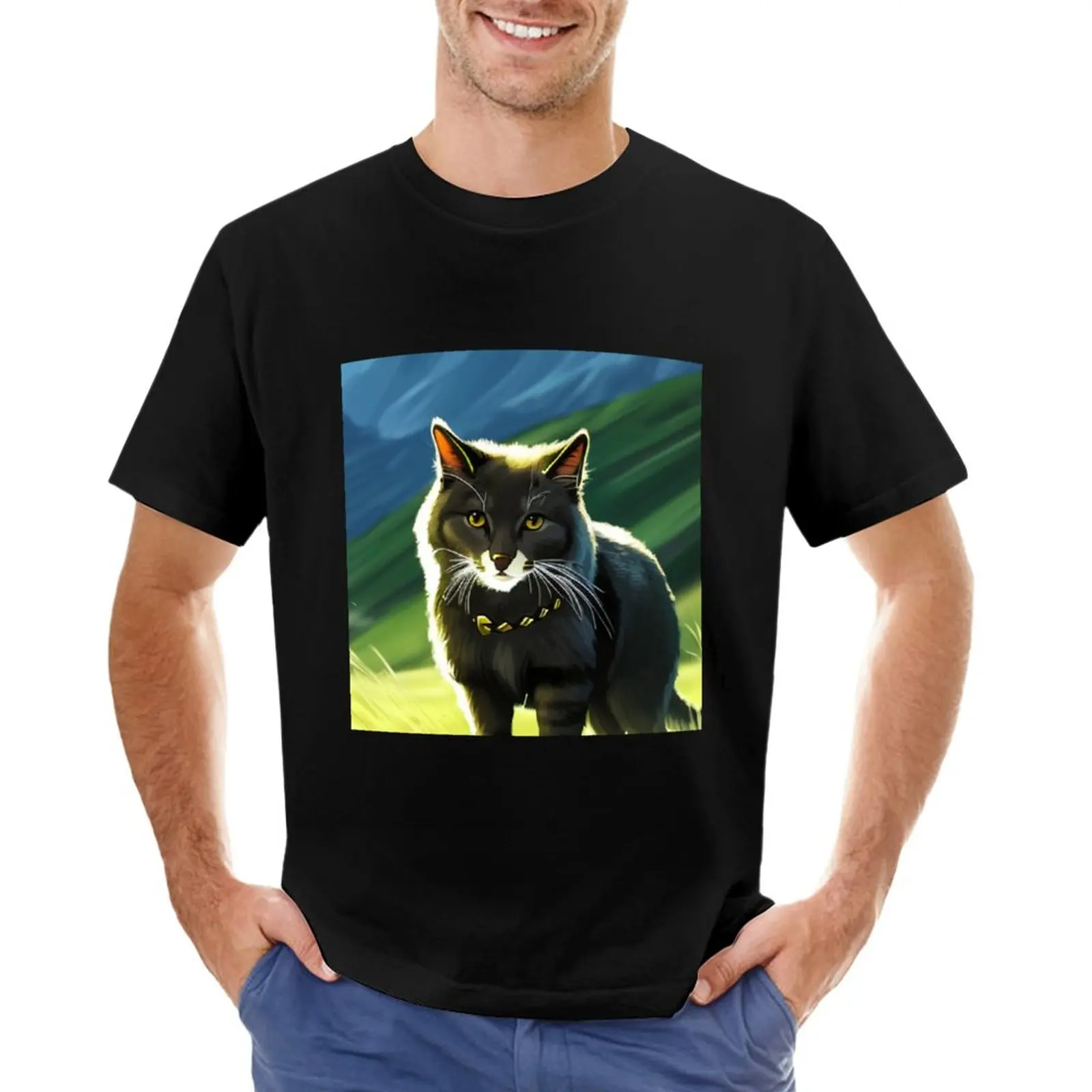 Футболка Lord of the Cats, спортивные рубашки, мужская одежда Изображение 0