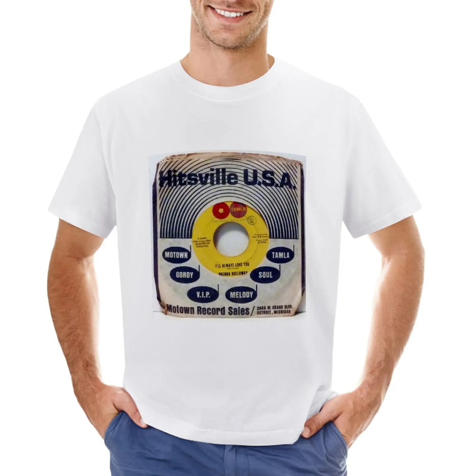Хитсвилл, США, Motown, Tamla, Фирменный рукав, 45, 1964, soul, r & b, сингл, Комплект мужских футболок с графической графикой Изображение 0