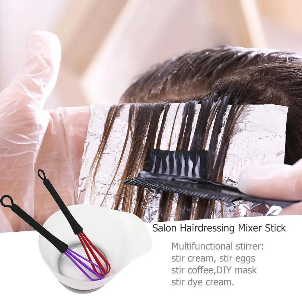 1 шт. Мешалка для крема для укладки волос, профессиональная мешалка для крема для окрашивания волос, Пластиковый инструмент для парикмахерской мешалки Изображение 1