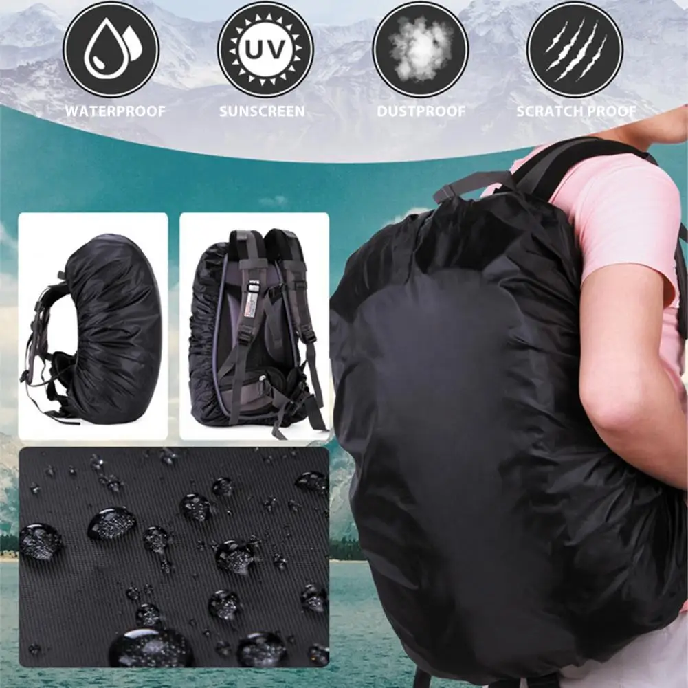 1 шт. походный рюкзак, дождевик, водонепроницаемый чехол для рюкзака, прочный пылезащитный дождевик для альпинизма, рюкзак для путешествий Изображение 1