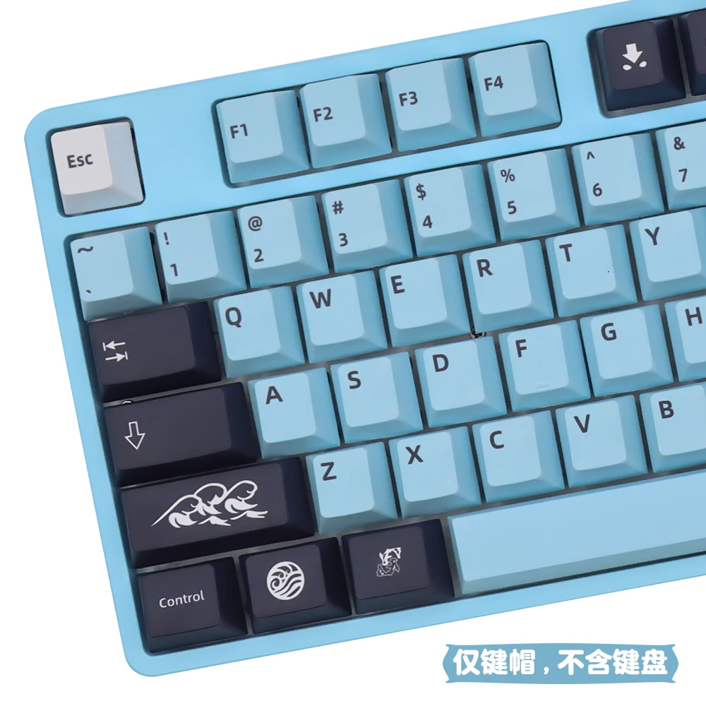 139 клавишная клавиатура Mizu Cherry оригинальной заводской высоты keycap PBT с термической сублимацией GMK 104 по индивидуальному заказу Изображение 1